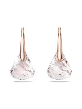 Swarovski Lunar Drop Rose Gold Teardrop Crystal Earrings - New